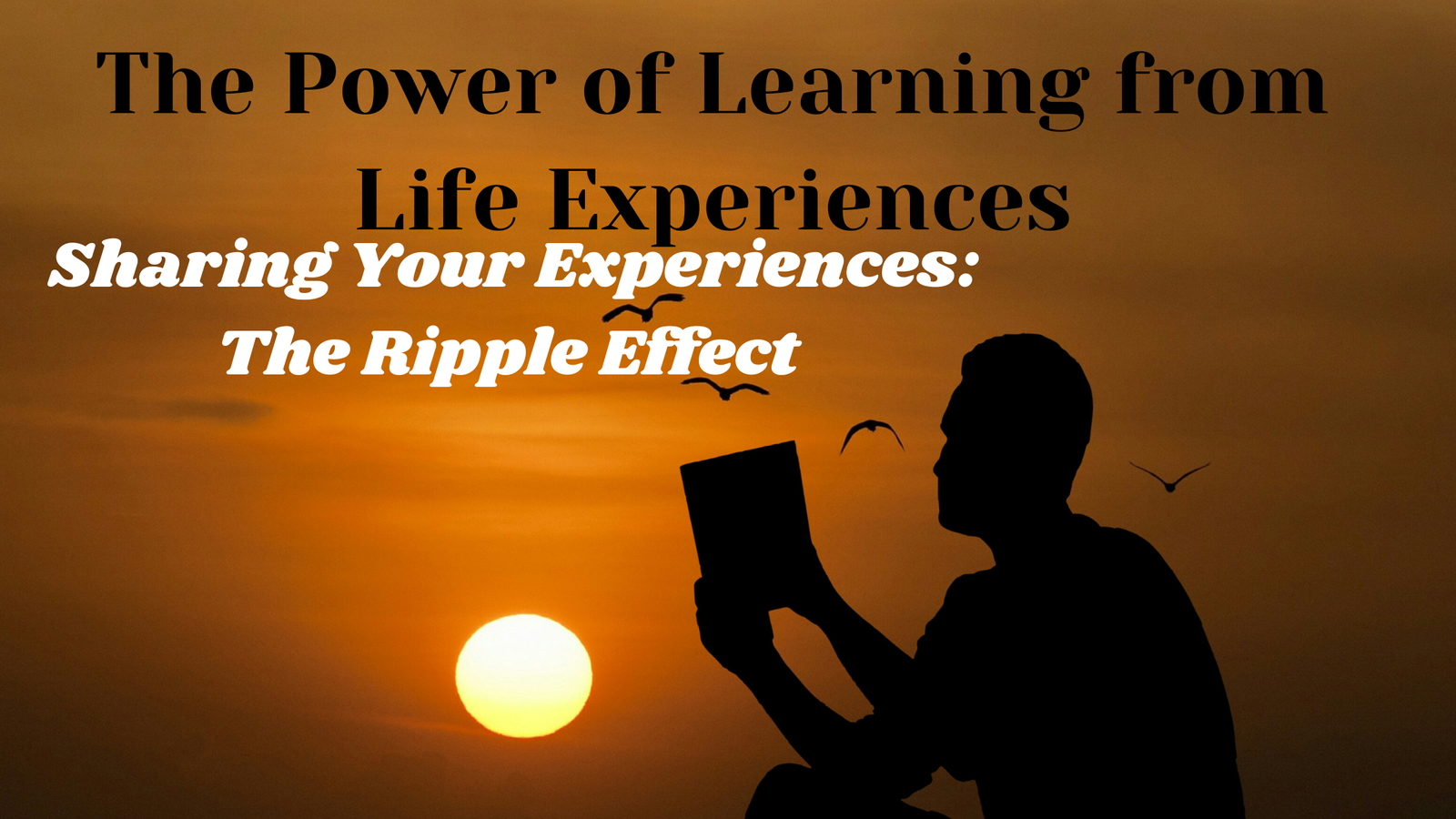 The Power of Learning from Life Experiences: 5.Sharing Your Experiences: The Ripple Effect